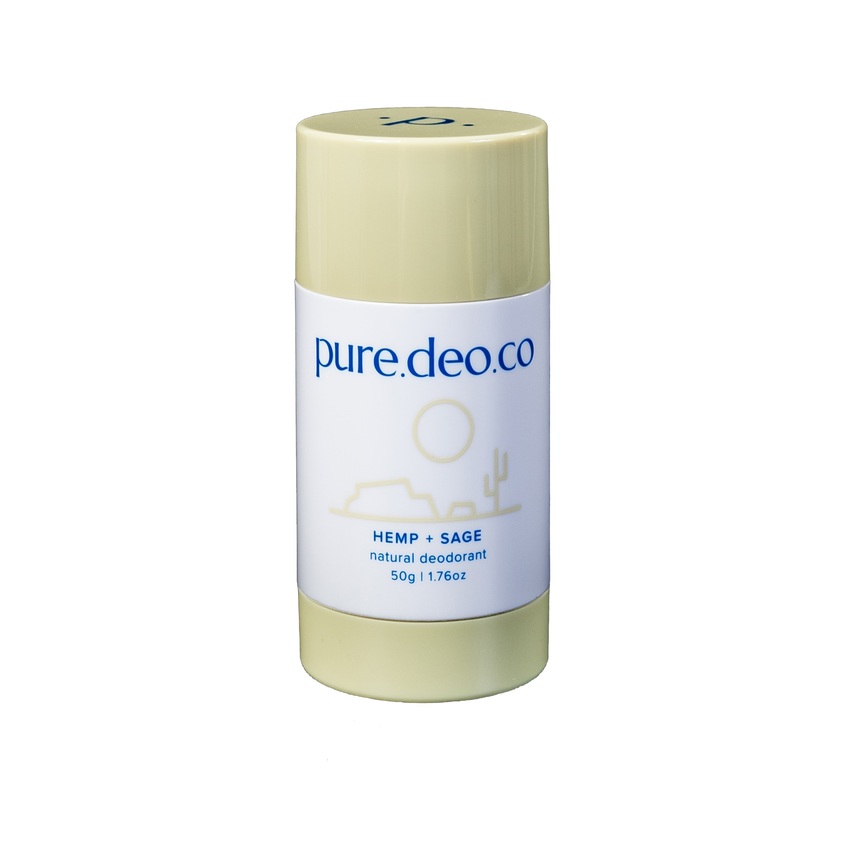 PURE DEO CO Дезодорант-стик без солей алюминия с пенькой и ш