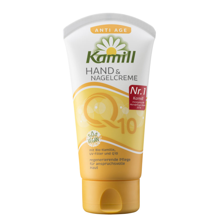 KAMILL Крем для рук и ногтей Anti age Q10 (Vegan с биоромашк