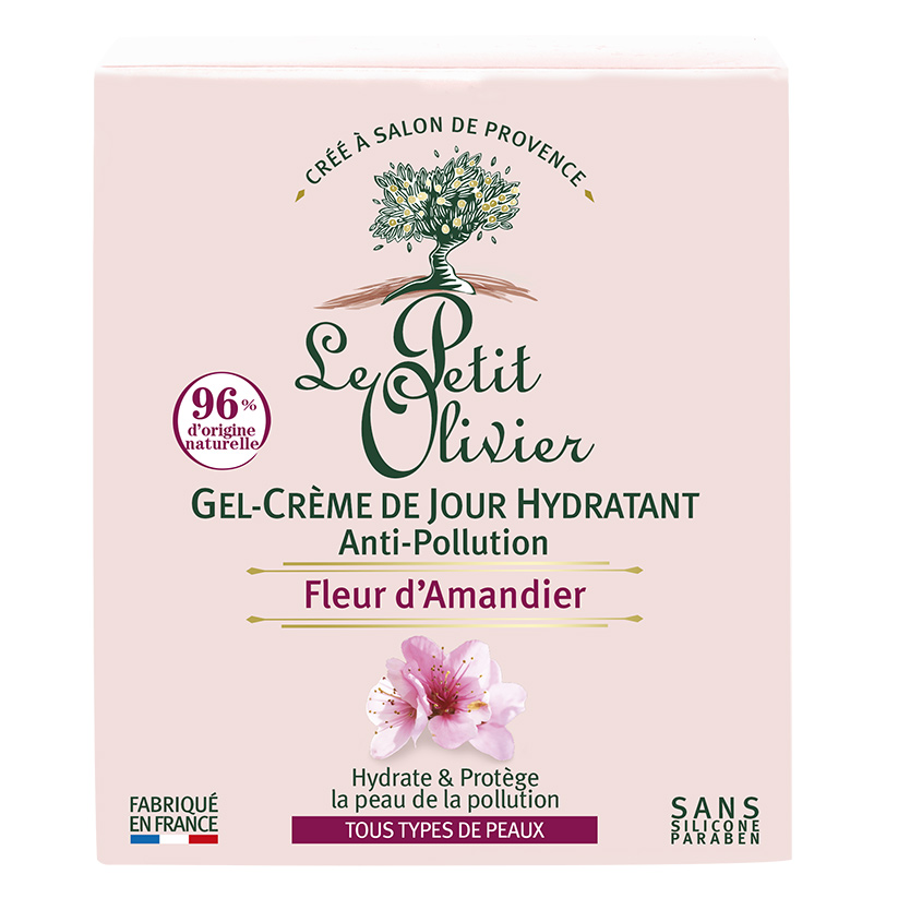LE PETIT OLIVIER Гель-крем для лица дневной с цветками минда