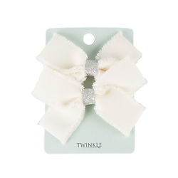 TWINKLE Заколки для волос TWINKLE BACK TO SCHOOL, cream bow 