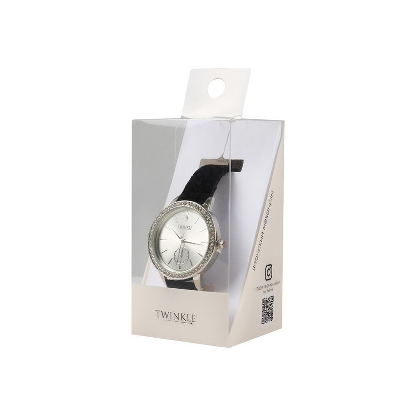 TWINKLE Наручные часы с японским механизмом, velvet belt gra