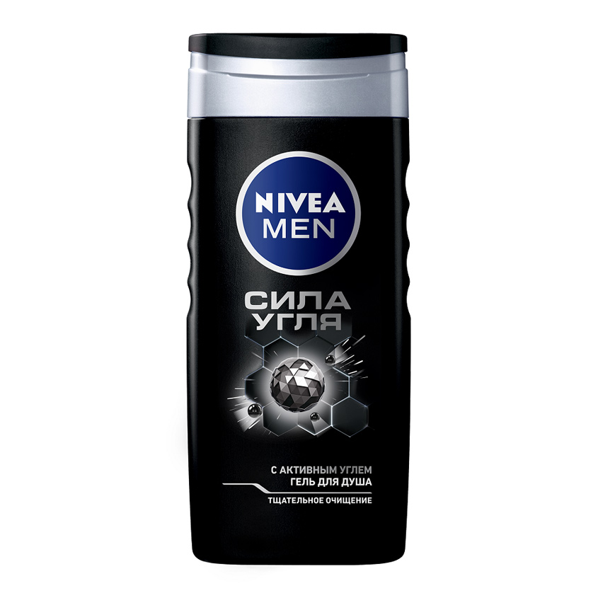 NIVEA Гель для душа для мужчин Сила Угля