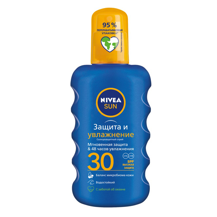 NIVEA Солнцезащитный спрей для тела Nivea Защита и увлажнен