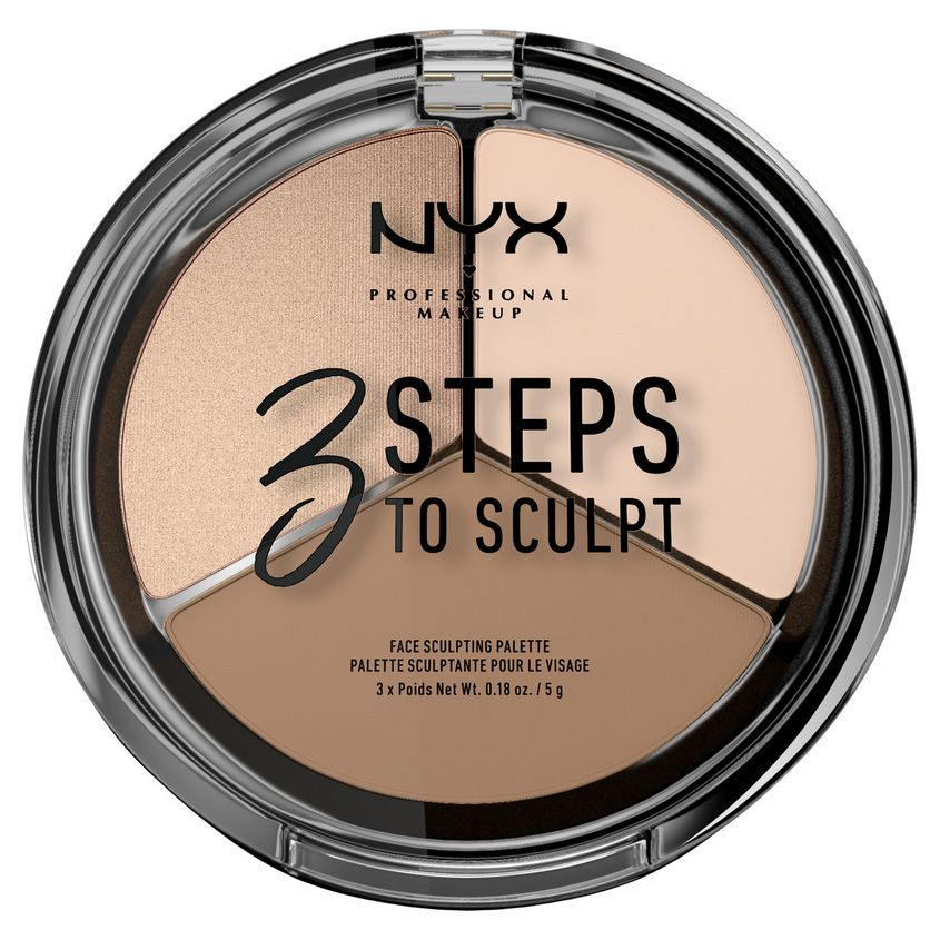 NYX Professional Makeup Тройная палетка для скульптурировани