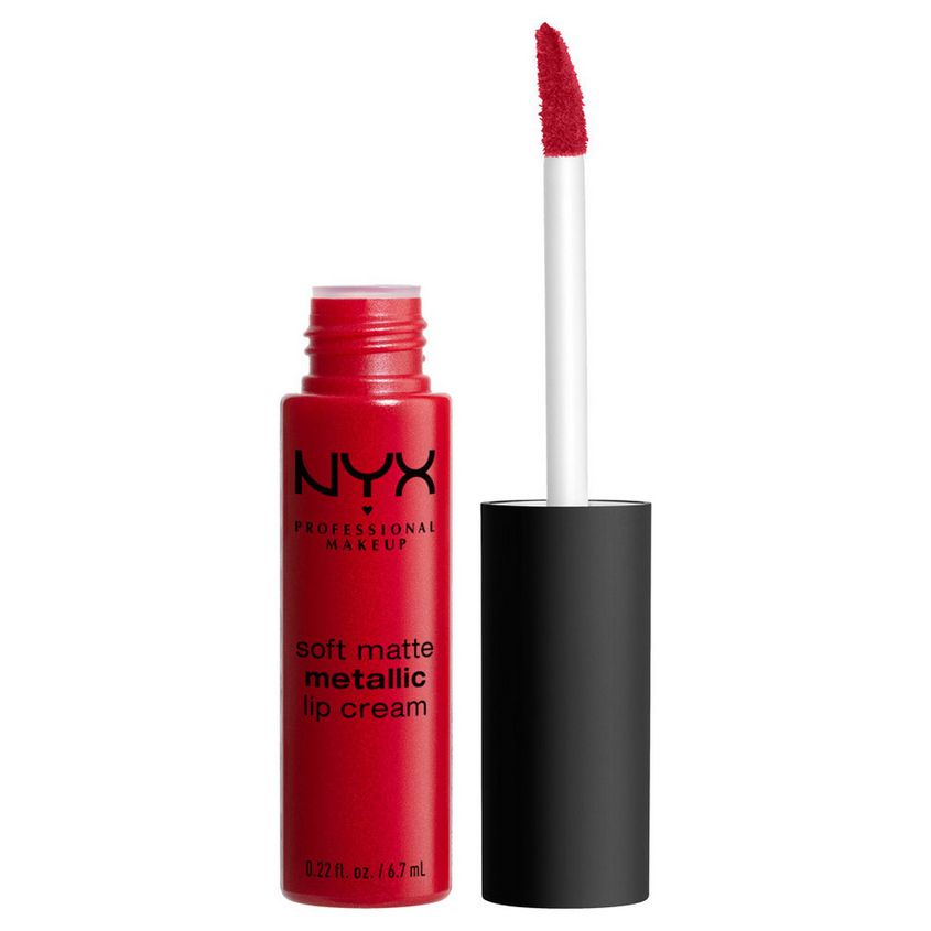 NYX Professional Makeup Матовая жидкая помада-крем с металли