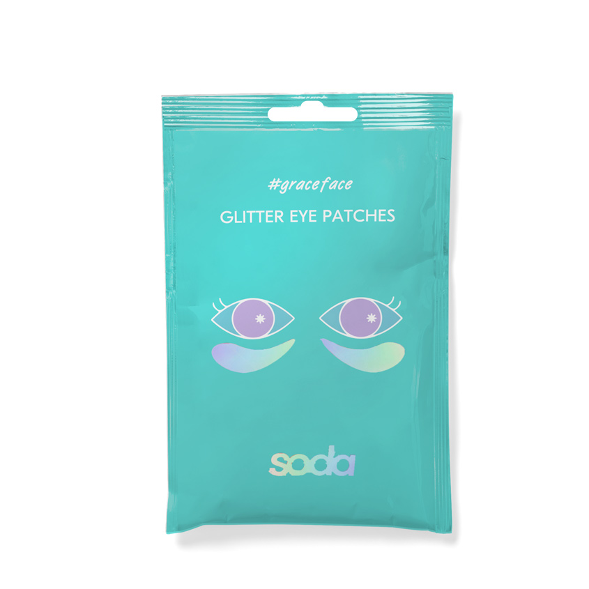 SODA Гидрогелевые патчи для глаз с блестками GLITTER EYE PAT