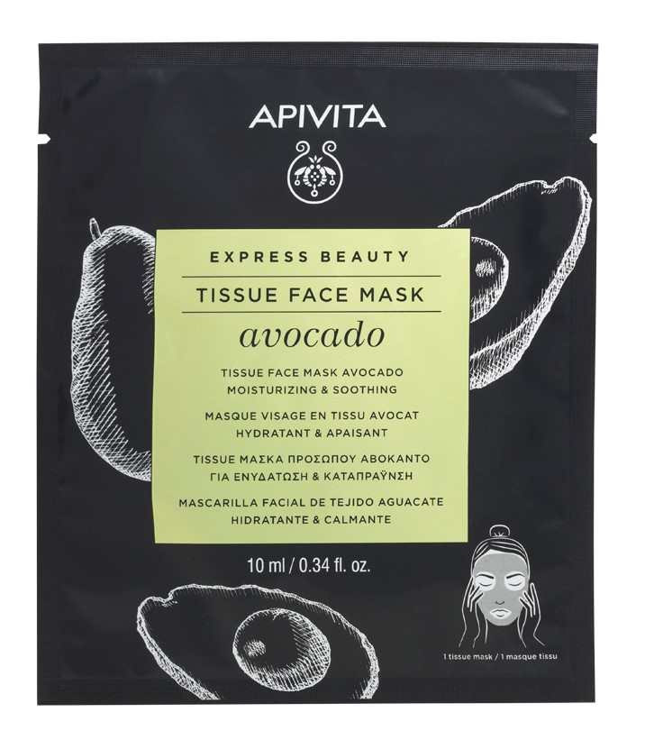 Apivita Маска тканевая для лица с Авокадо, 10 мл (Apivita, E