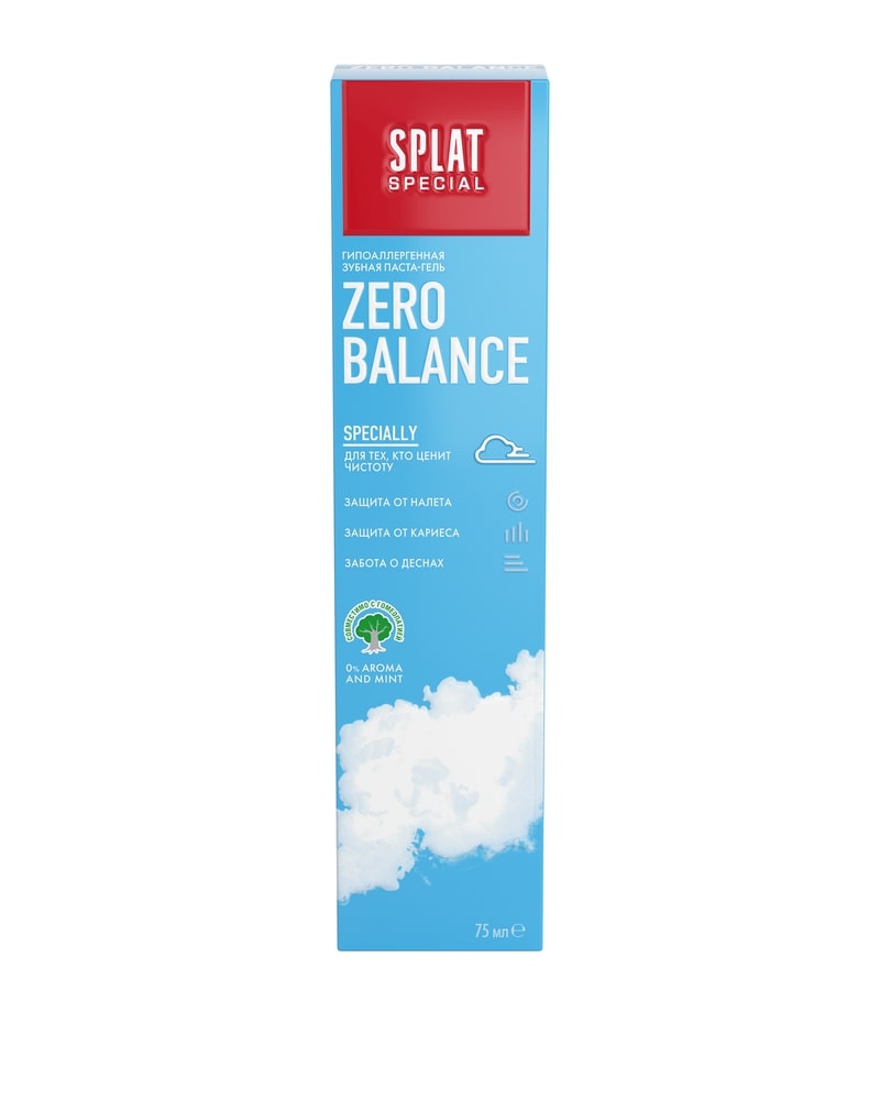 Splat Гипоаллергенная зубная паста Зеро баланс, 75 мл (Spl