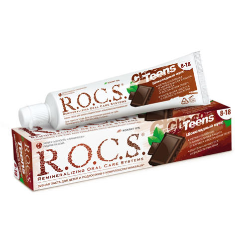 R.O.C.S Зубная паста R.O.C.S Teens Шоколадный мусс 74 гр (R.