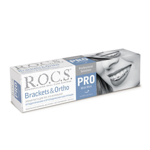 R.O.C.S Зубная паста R.O.C.S. PRO Brackets & Ortho, 135 гр (