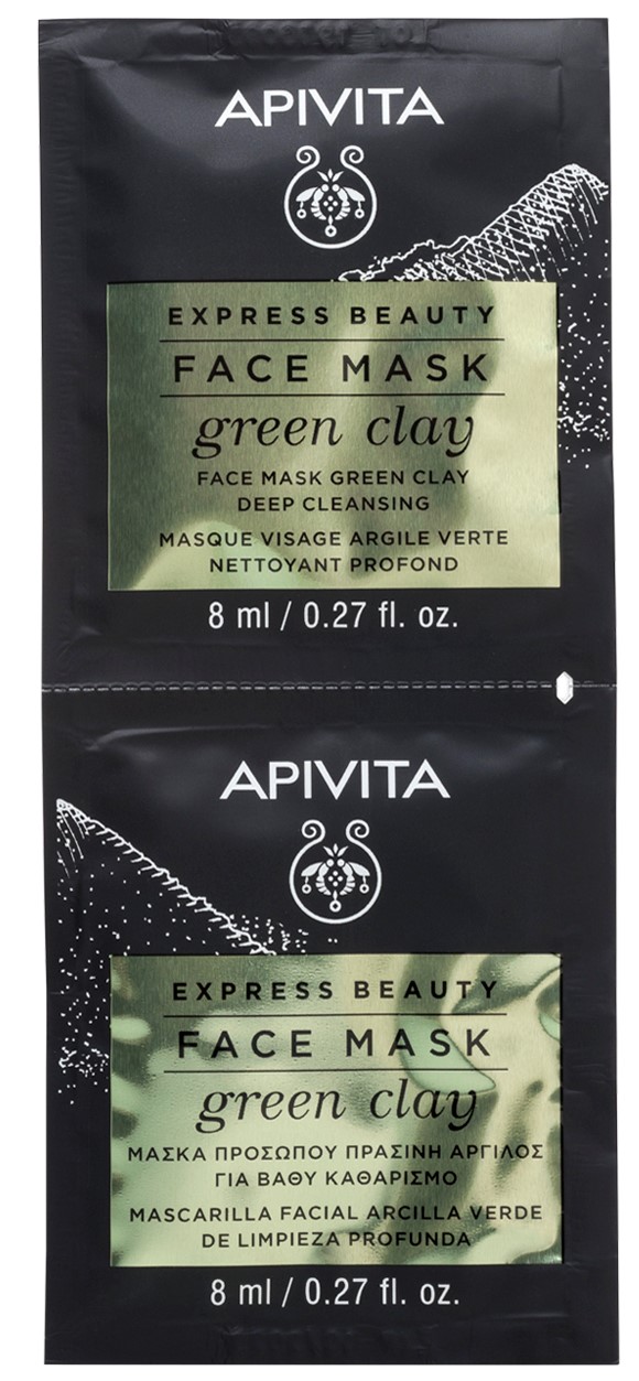 Apivita Маска для лица с Зеленой глиной, 2x8 мл (Apivita, Ex