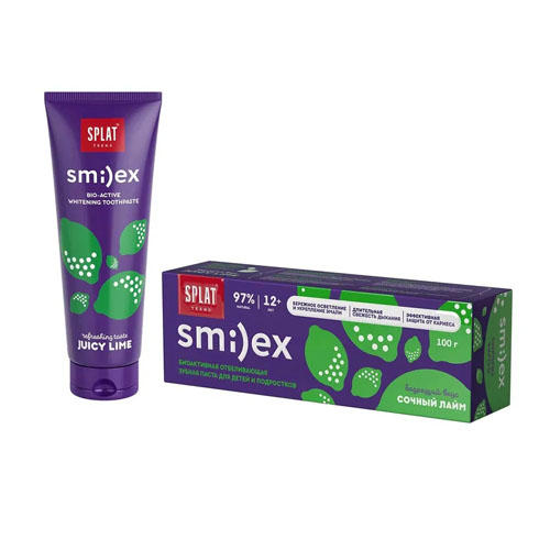 Splat Зубная паста для подростков SMILEX сочный лайм 100 г (