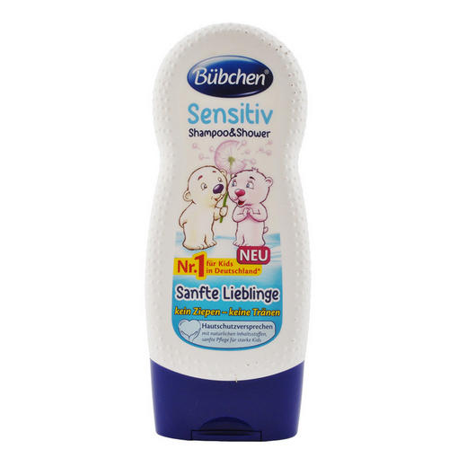 Bubchen Шампунь для мытья волос и тела для детей с чувствите