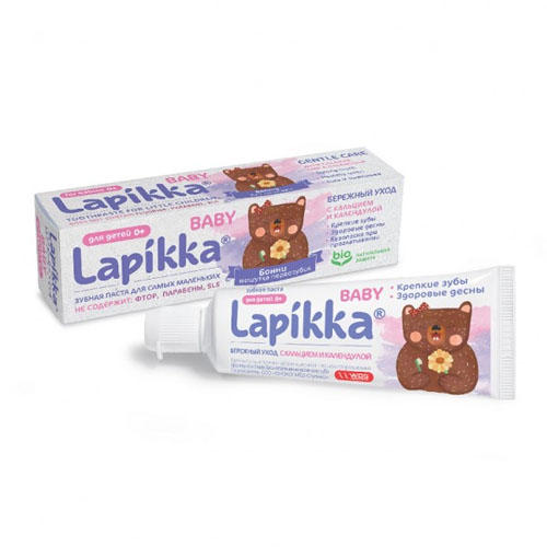 Lapikka Зубная паста Lapikka Baby Бережный уход с кальцием и