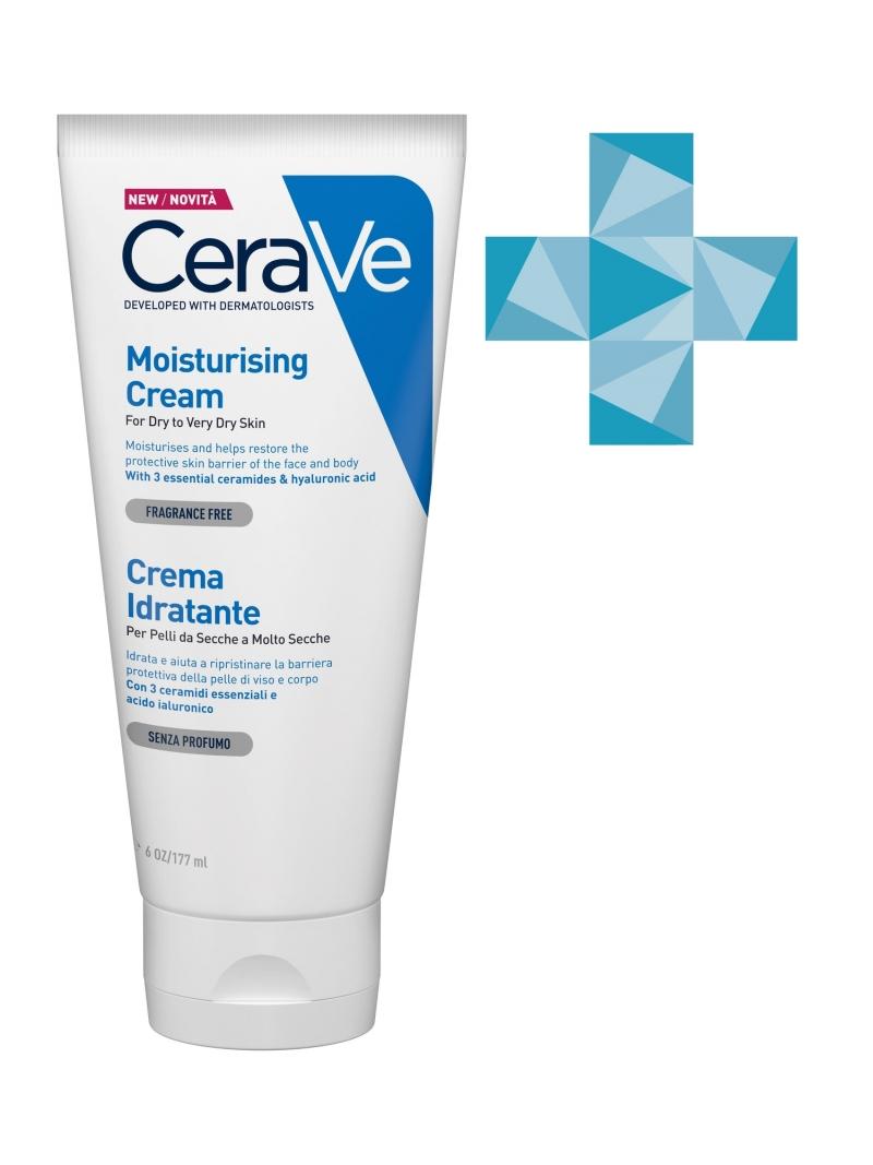 CeraVe Увлажняющий крем для сухой и очень сухой кожи лица и 