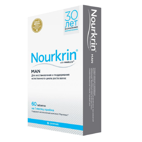 Nourkrin Нуркрин для мужчин 60 таблеток (Nourkrin, Man)
