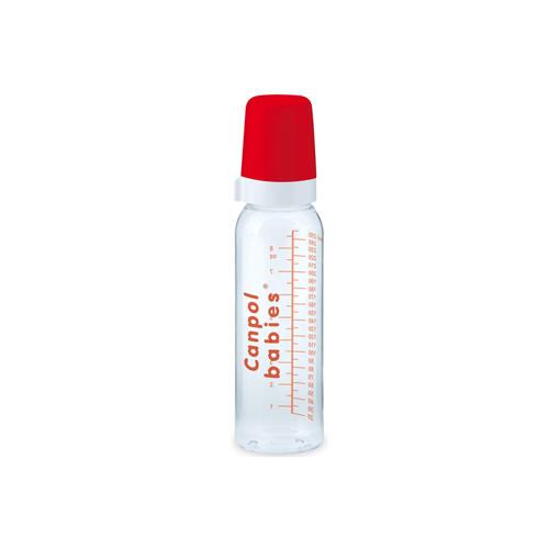 Canpol Стеклянная бутылочка  с силиконовой соской 12+, 240 м