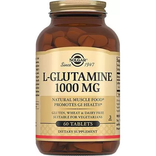 Solgar Таблетки L- Глутамин №60 1000 мг (Solgar, Аминокислот