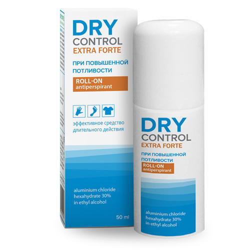 Dry Control Экстра Форте ролик от обильного потоотделения 30