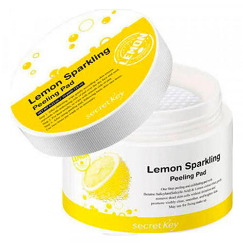 Secret key Диски ватные очищающие Lemon Sparkling Peeling Pa