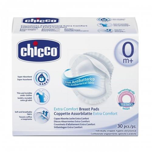 Chicco Прокладки для груди антибактериальные, 30шт (Chicco, 