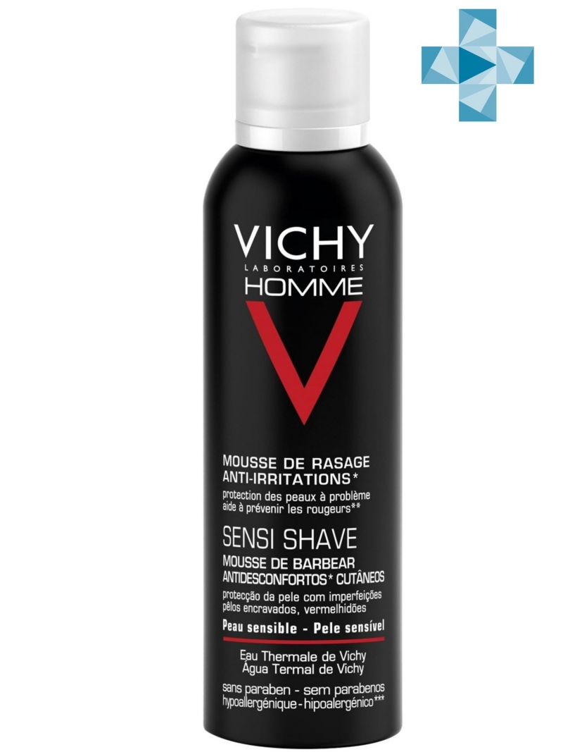 Vichy Пена для бритья против раздражения кожи, 200 мл (Vichy