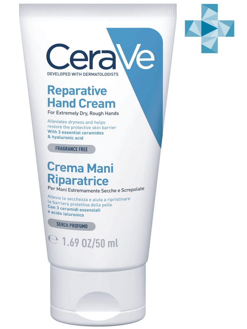 CeraVe Восстанавливающий увлажняющий крем для рук с церамида