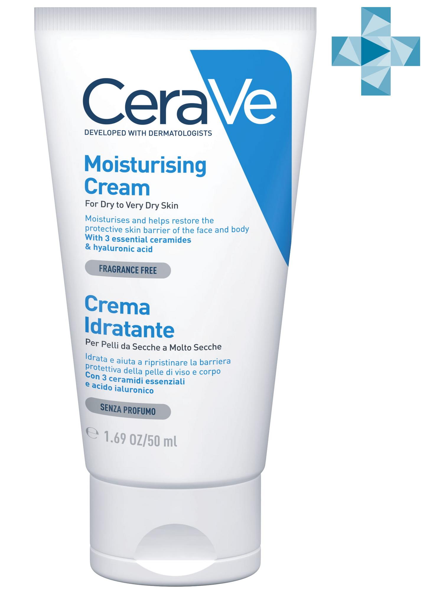 CeraVe Увлажняющий дневной крем с церамидами для сухой и оче