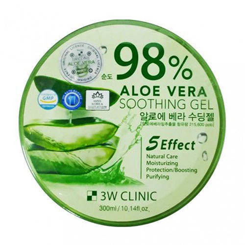 3W Clinic Универсальный гель алоэ для лица и тела 98% Aloe, 