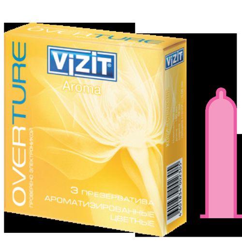 Vizit Презервативы  Цветные ароматизированные 3 шт (Vizit, П