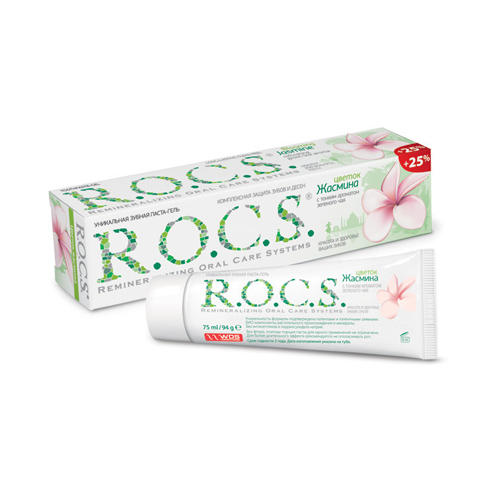 R.O.C.S Зубная паста Цветок жасмина 94 гр (R.O.C.S, Для Вз