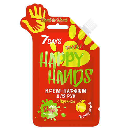7 Days Крем-парфюм для рук HAND IN HAND с Персиком, 25 гр (7