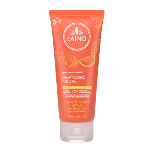 Laino Органический шампунь 3 в 1 для лица, волос и тела Цитр