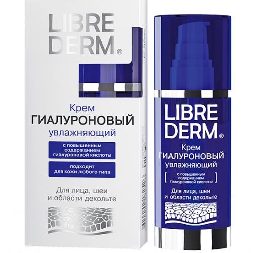 Librederm Гиалуроновый крем увлажняющий для лица, шеи и обла