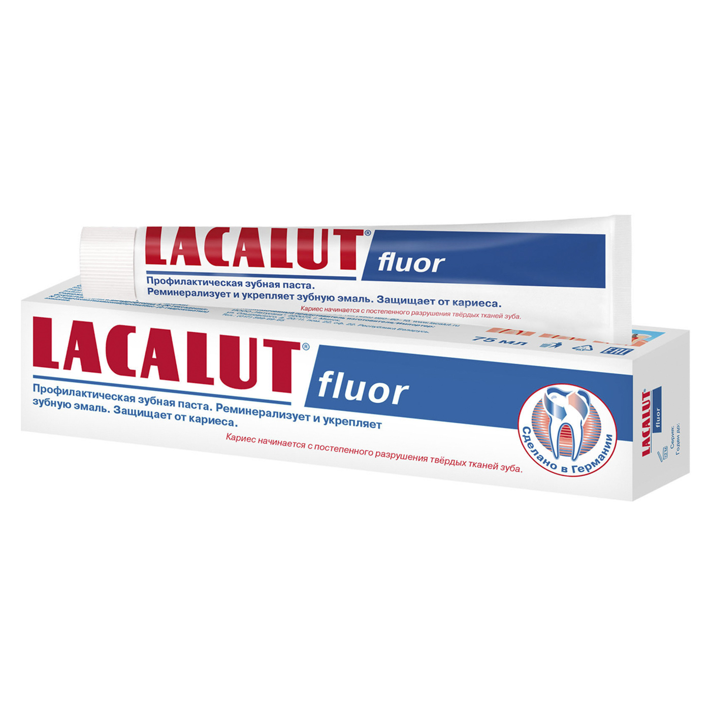 Lacalut Lacalut fluor, профилактическая зубная паста, 75 мл 