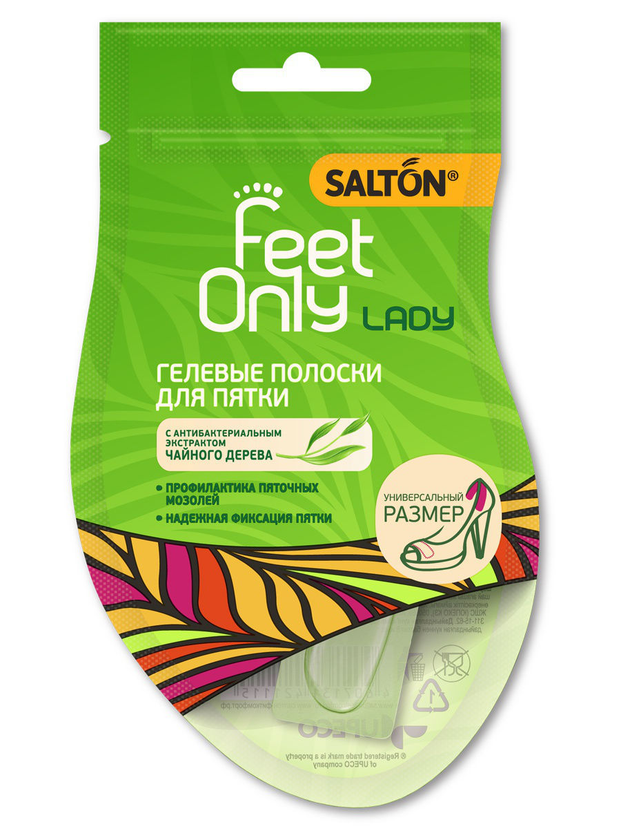 Salton Гелевые полоски для пятки 2 шт (Salton, Feet Only)