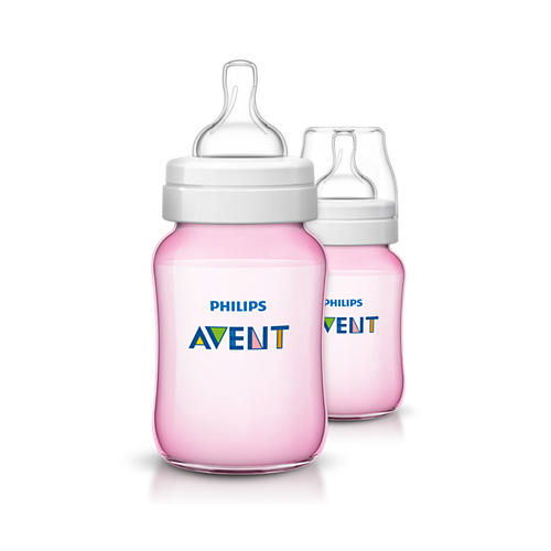 Avent Бутылочка для кормления розовая, 2шт х 260мл (Avent, C