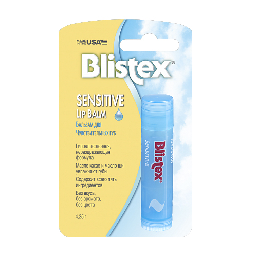 Blistex Бальзам для губ Sensitive 4,25 гр (Blistex, Уход за 