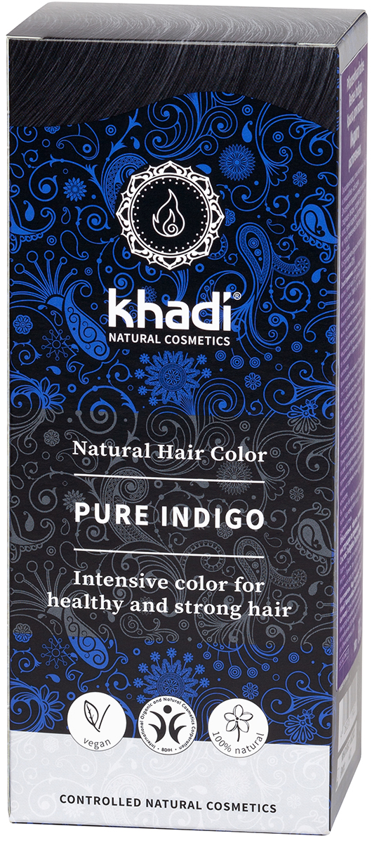 Khadi Растительная краска для волос «индиго» 100 г (Khadi, Д