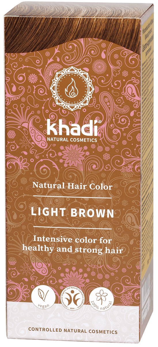 Khadi Растительная краска для волос «светло-коричневый» 100 