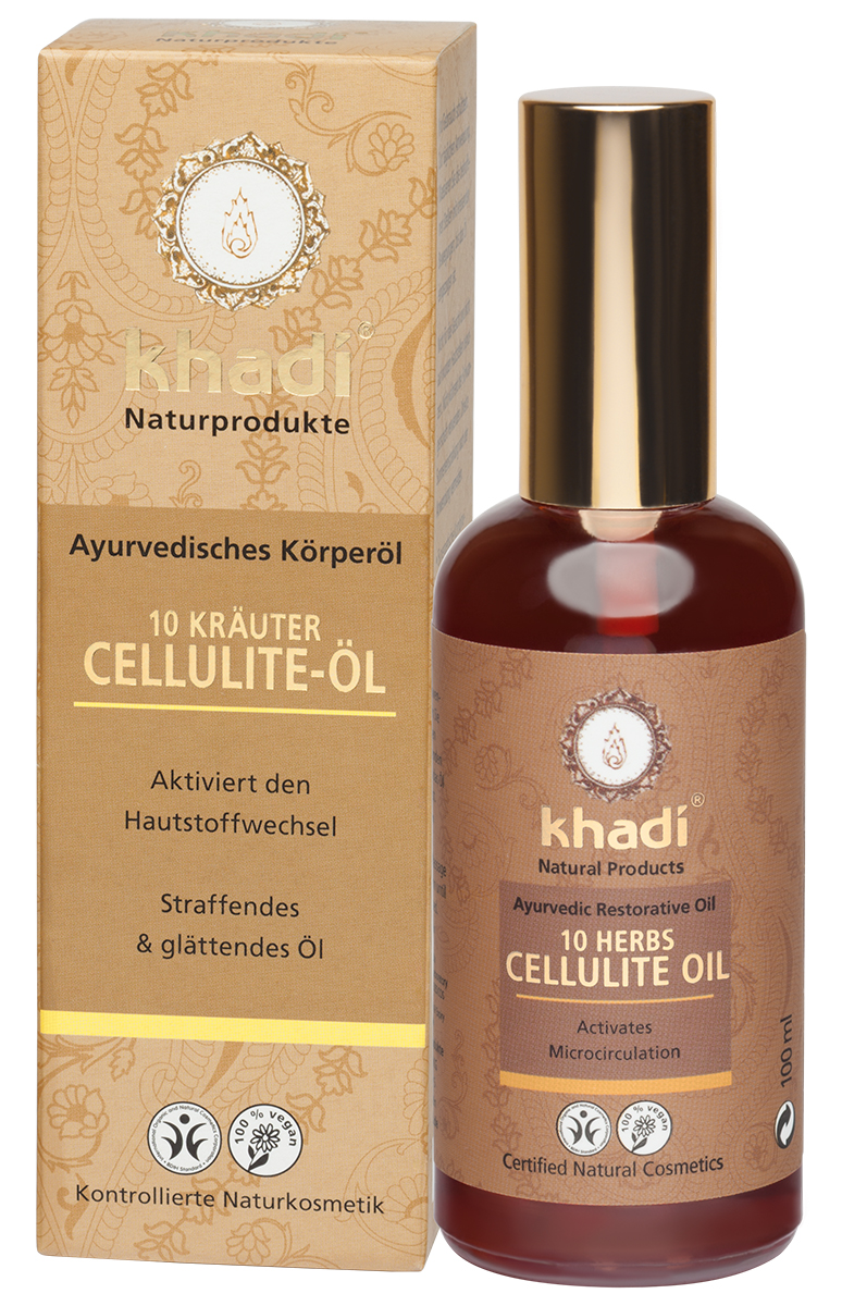 Khadi Антицеллюлитное масло для тела «10 растений» 100 мл (K