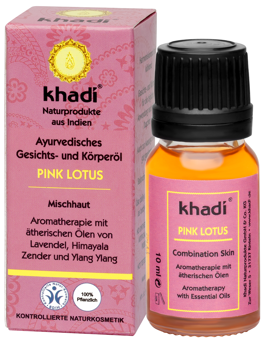 Khadi Масло для лица и тела «розовый лотос» 10 мл (Khadi, Дл
