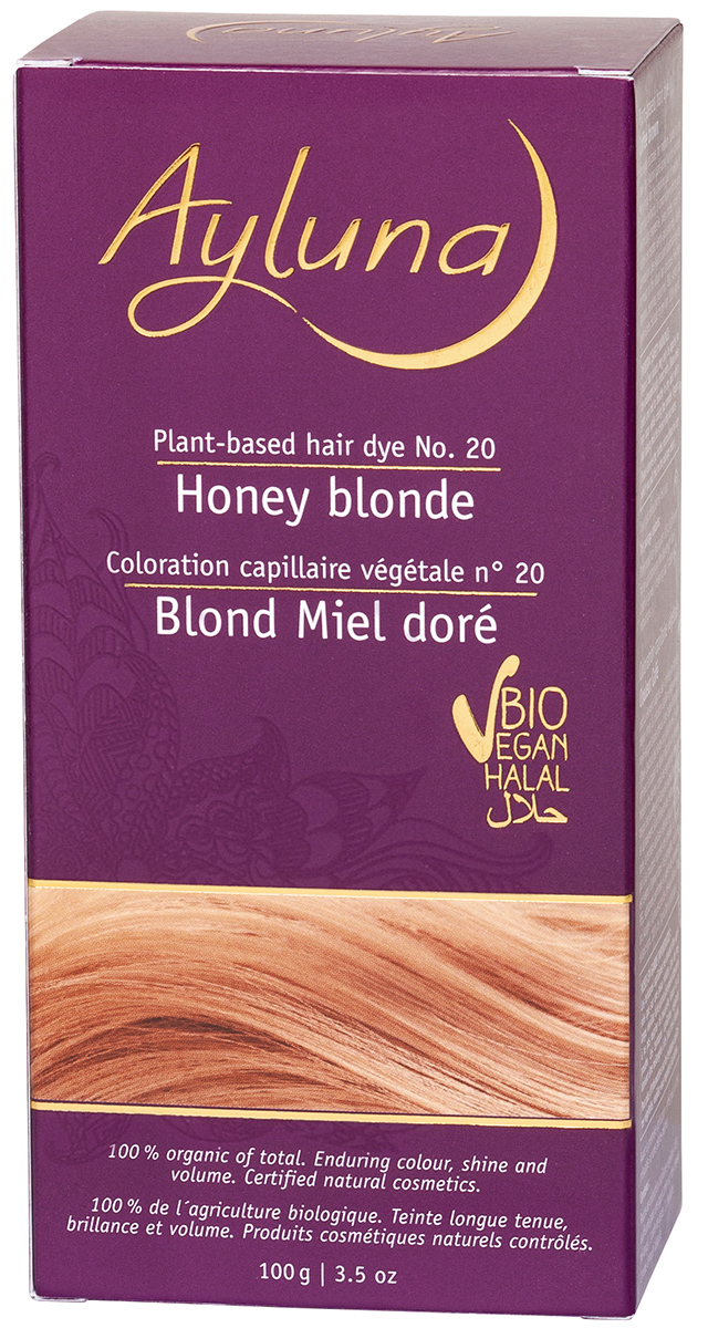 Ayluna Краска для волос №20 «медовый блондин» растительная 1