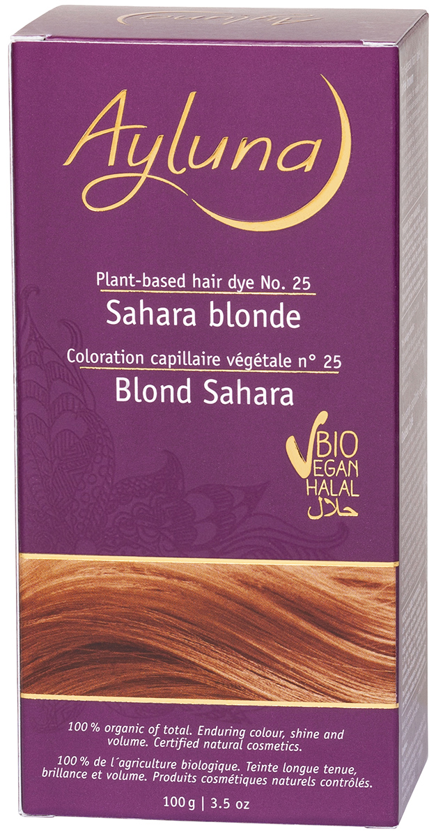 Ayluna Краска для волос №25 «песочный блондин» растительная 