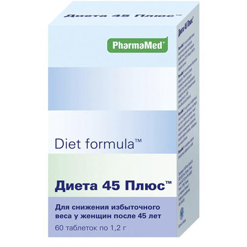 Diet Formula Диета 45 плюс таблетки №60 (Diet Formula, Кон