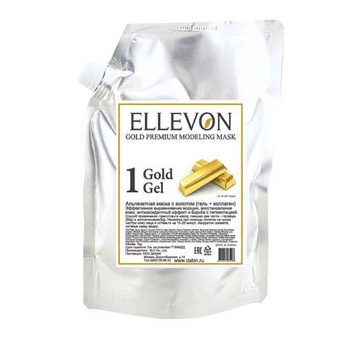 Ellevon Премиум альгинатная маска с золотом (гель + коллаген