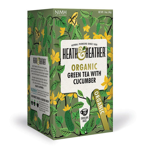 Heath&Heather Чай Зеленый с огурцом Органик 20 пак. (Heath&H