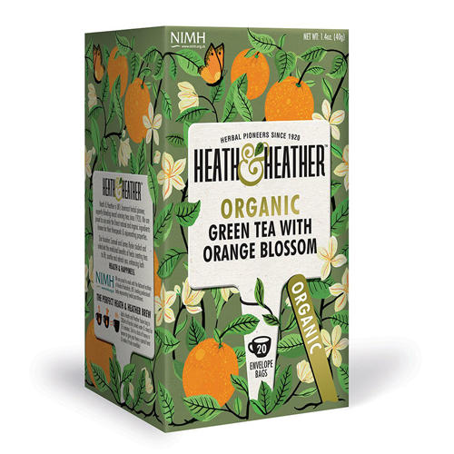 Heath&Heather Чай Зеленый со вкусом апельсина Органик 20 пак