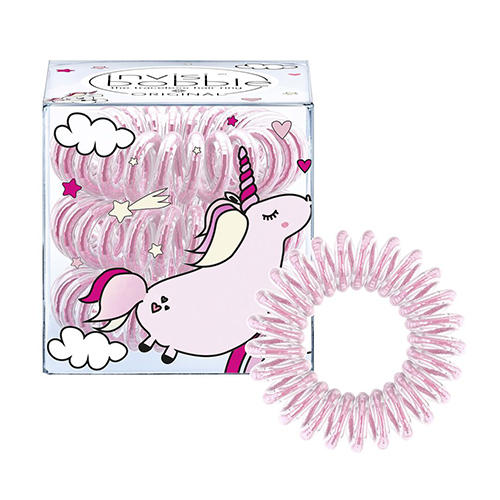 Invisibobble Резинка-браслет для волос Unicorn Elly розовое 