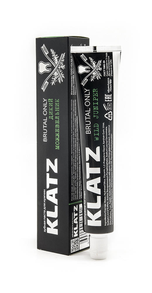 Klatz Зубная паста для мужчин Дикий можжевельник, 75 мл (K